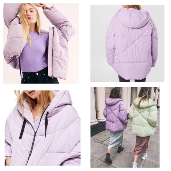 Free People Hailey Hooded Puffer Coat. NWT. - Picture 2 of 8